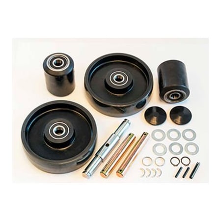 Gps - Generic Parts Service Complete Wheel Kit for Manual Pallet Jack GWK-DF25-CK - Fits Noble Lift Model No DF25 GWK-DF25-CK